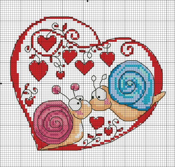 8 free cross-stitch patterns for Valentine’s Day. Stitching.