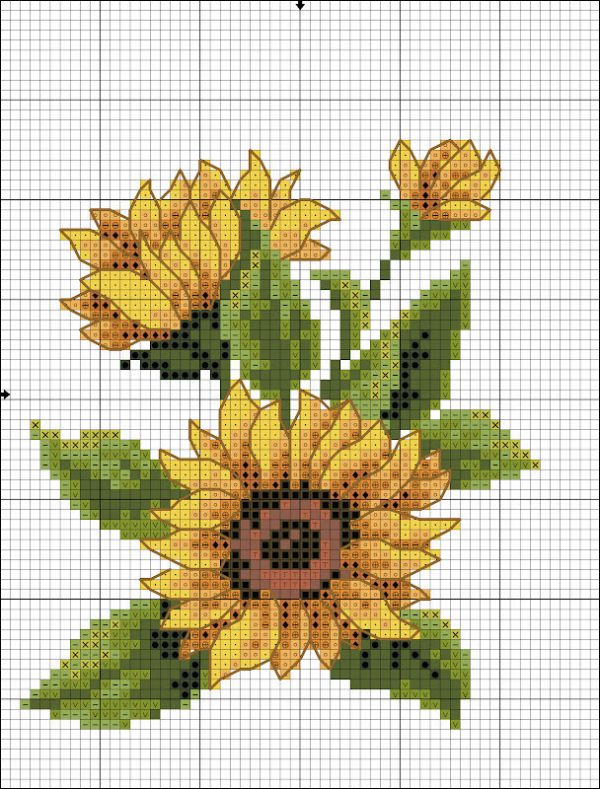 12-free-cross-stitch-patterns-with-sunflowers