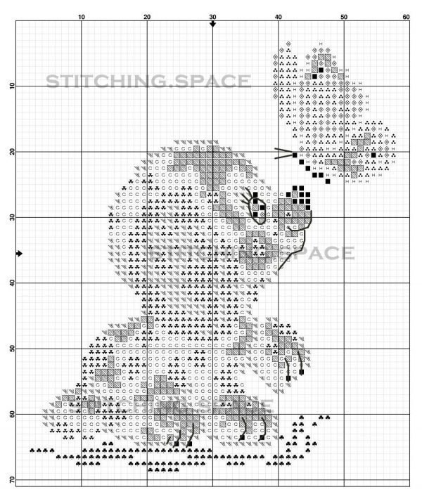 “Dog & Butterfly” – new free cross stitch pattern - The Space of ...