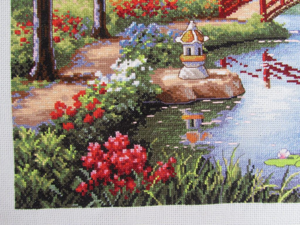 Dimensions "Japanese Garden" cross stitch kit review