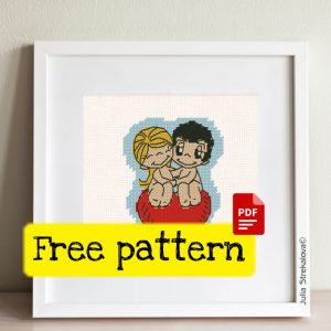 "Love is..." Free Downloadable PDF Cross Stitch Pattern