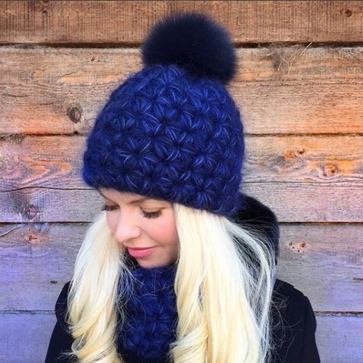 Free Crochet Pattern for a Hat and Scarf. Winter Set.