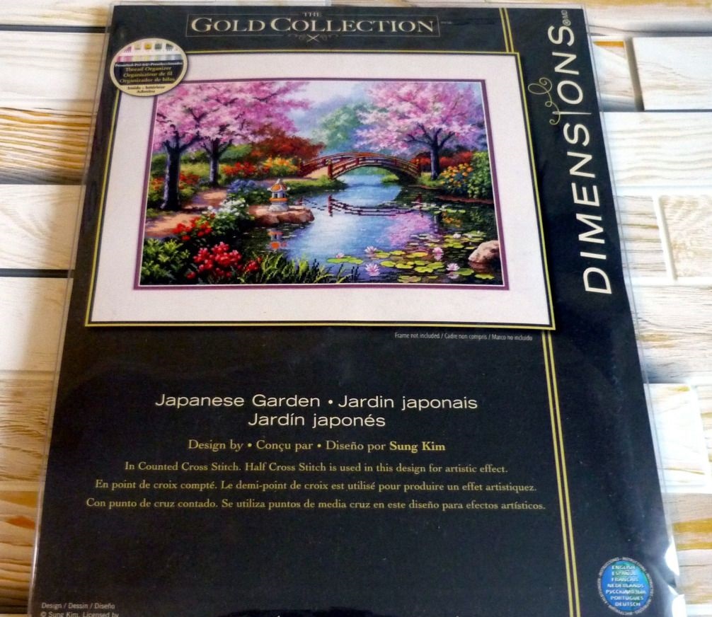 Dimensions "Japanese Garden" cross stitch kit review