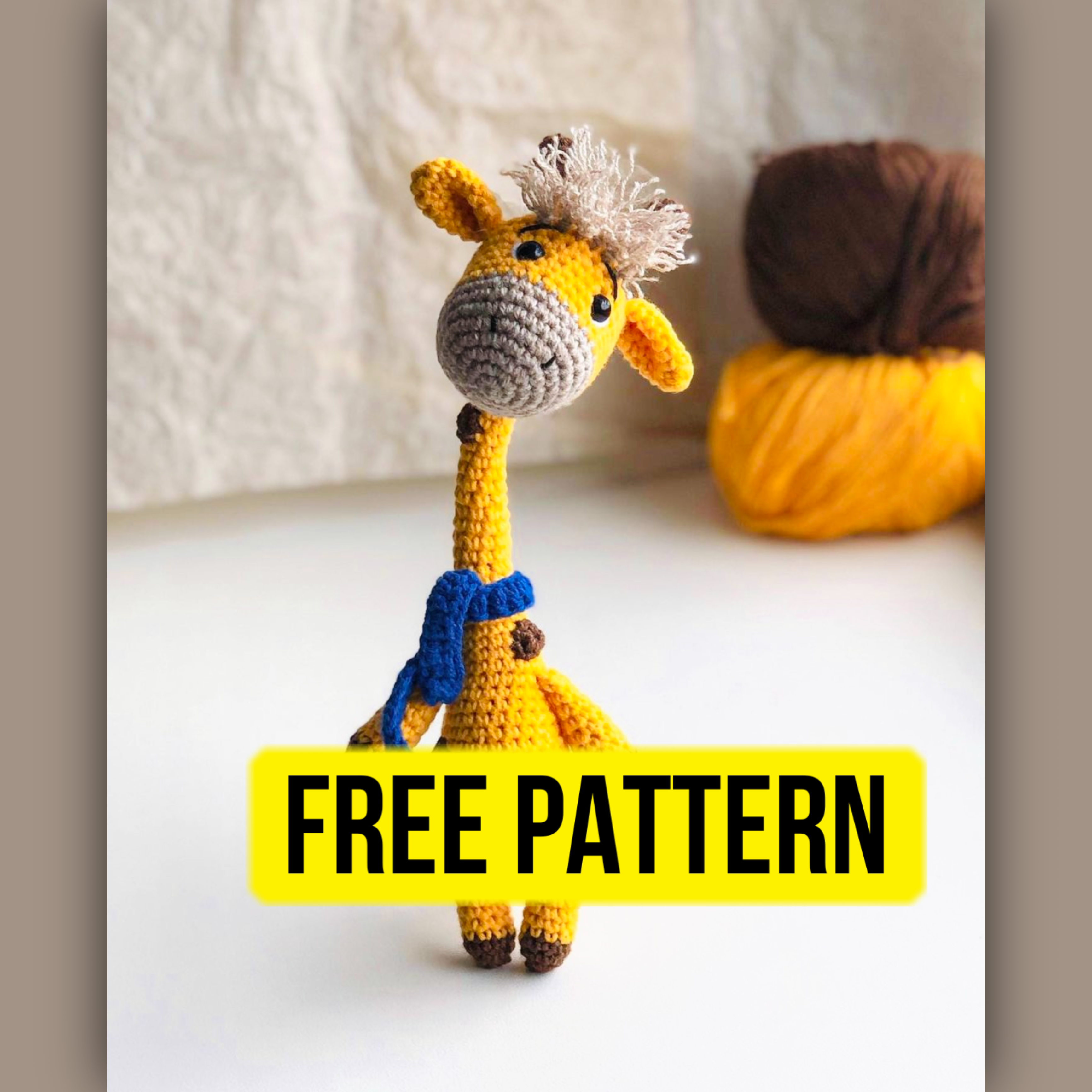 Crochet amigurumi giraffe. Description.