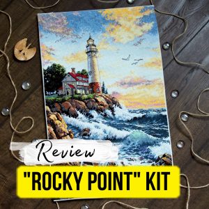 Dimensions "Rocky Point" Cross Stitch Kit Review Landscape