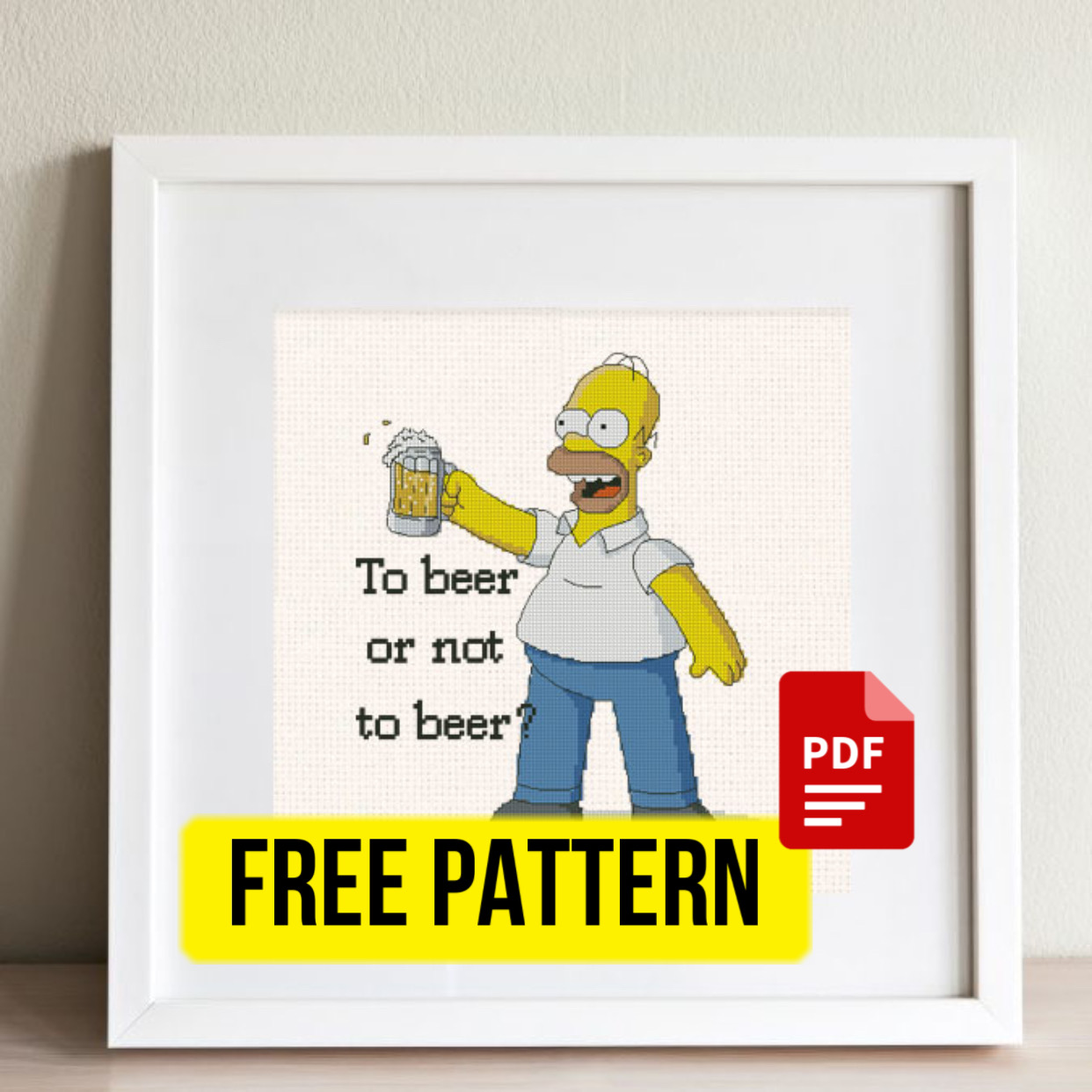“Homer Simpson” – free cross stitch pattern