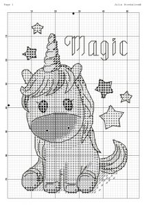 “Magic Unicorn” - Free Cross Stitch Pattern for Baby