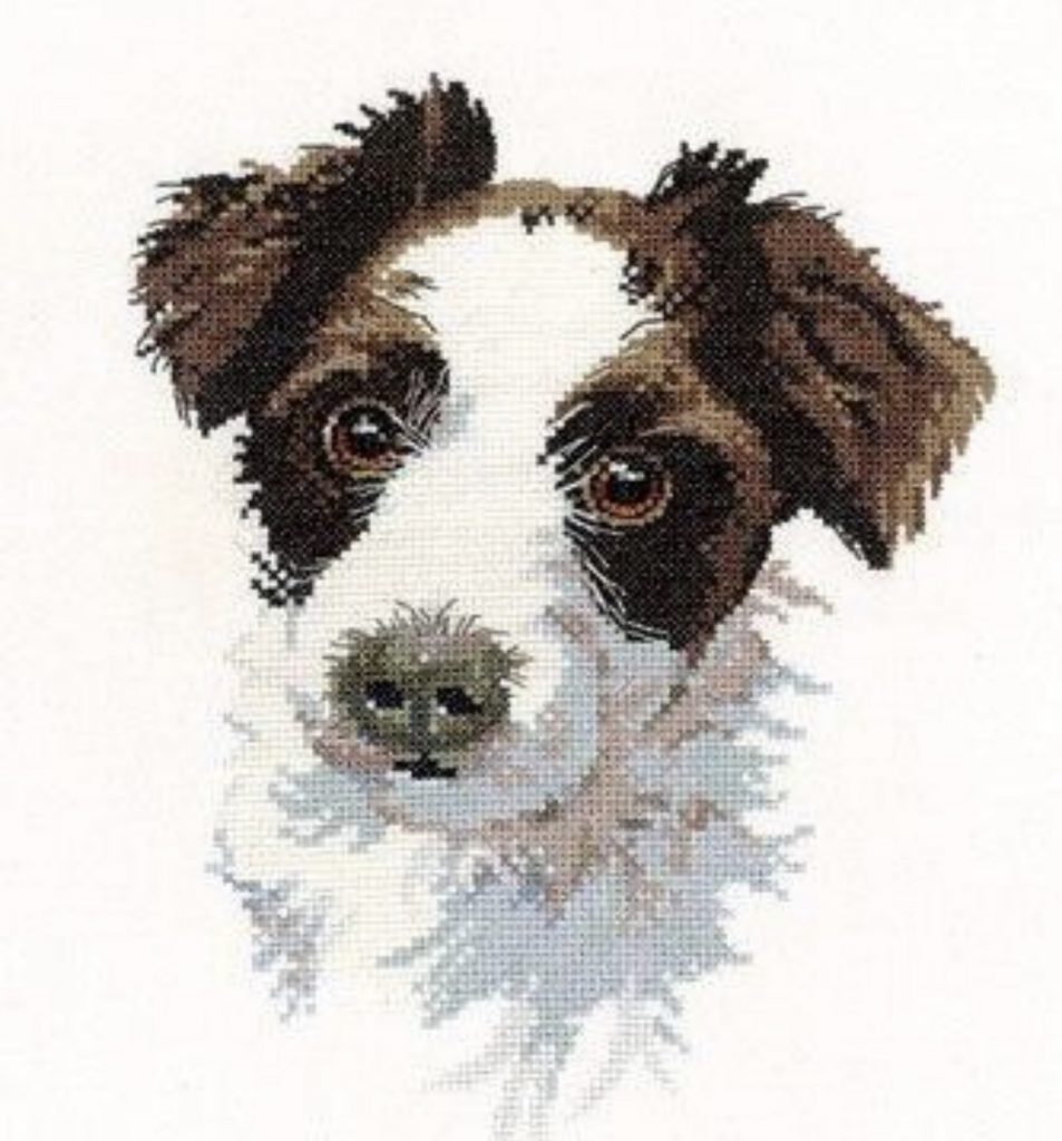 “Dog Portrait” - Free Cross Stitch PDF Pattern Printable