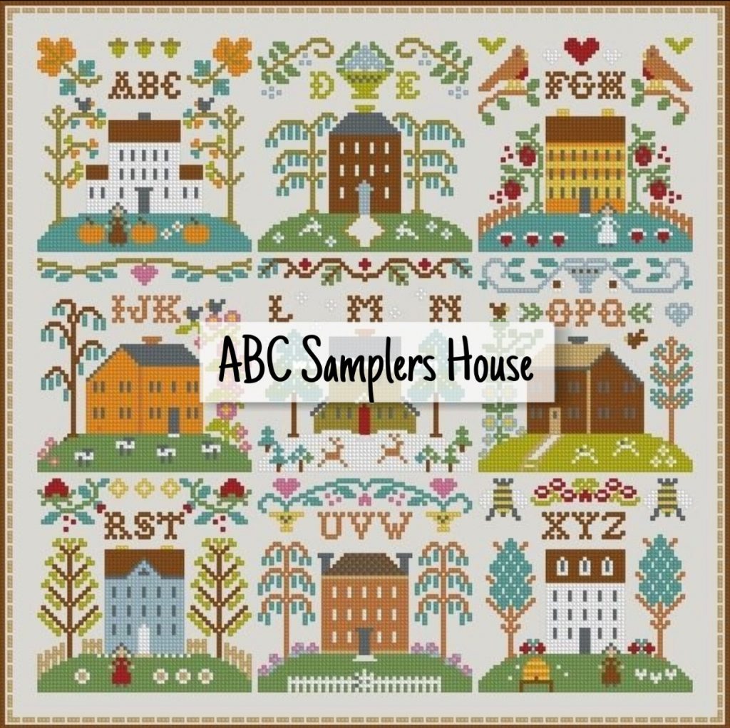 “ABC Samplers House” - Free Cross Stitch Pattern Primitive