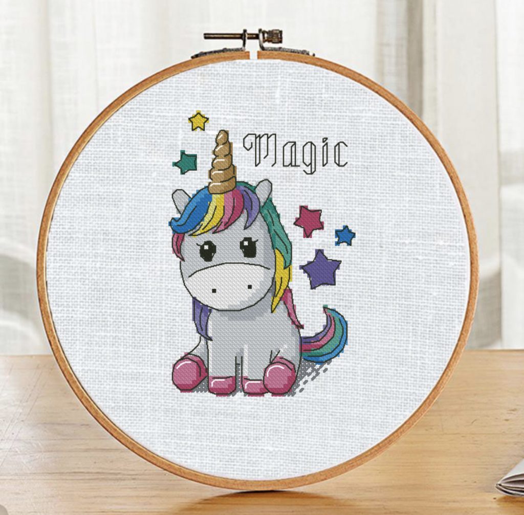 “Magic Unicorn” - Free Cross Stitch Pattern for Baby