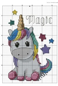 “Magic Unicorn” - Free Cross Stitch Pattern for Baby