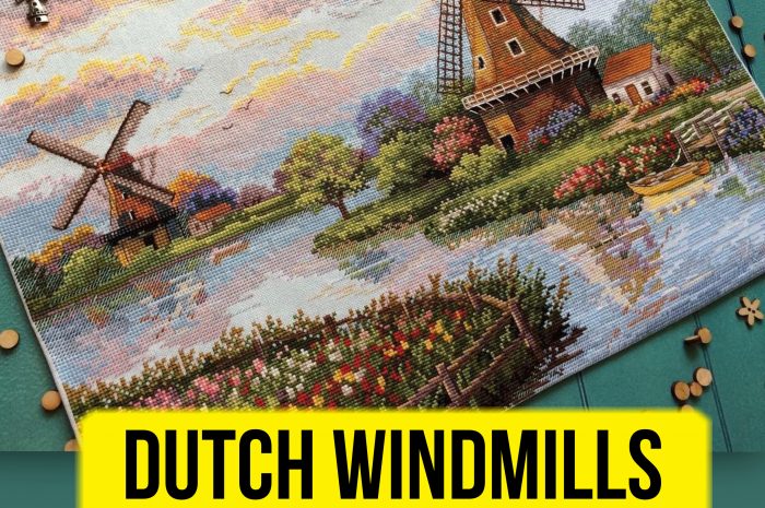 Merejka “Dutch Windmills” cross stitch kit review