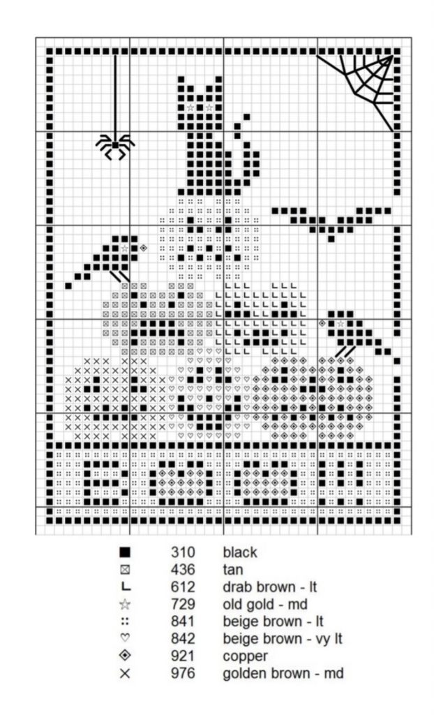 “Halloween 2021” - Free Small Easy Cross Stitch Pattern