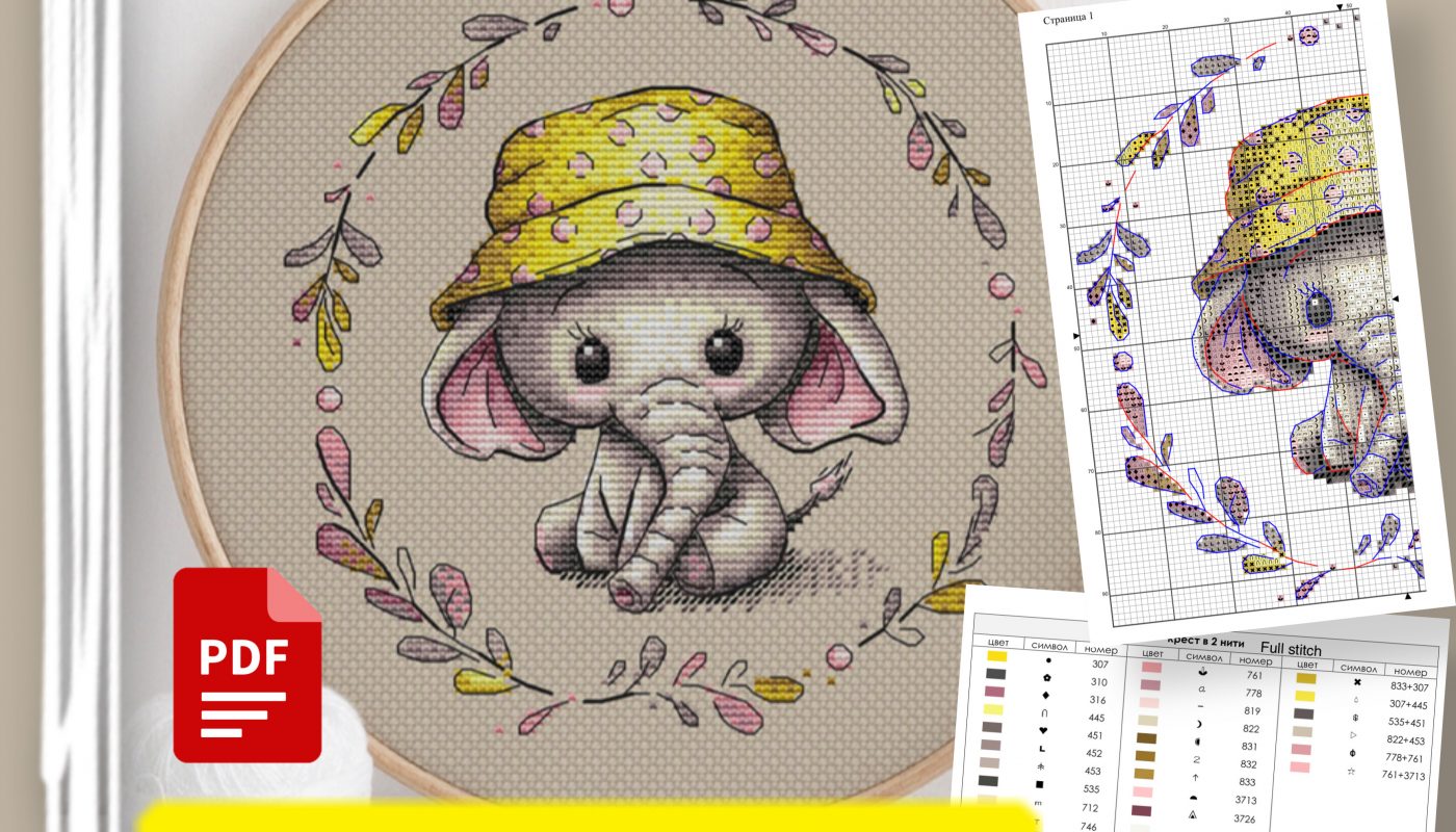 Little Elephant” - Free Cross Stitch Pattern Animals