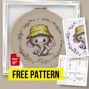 “Little Elephant” - Free Cross Stitch Pattern Animals