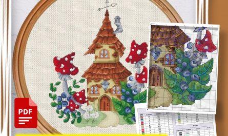 “Fairy House” - Free Printable Cross Stitch Pattern PDF