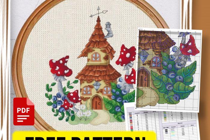 “Fairy House” – free cross stitch pattern