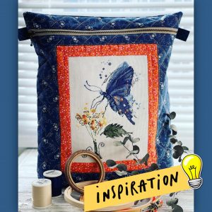 Beautiful Cross Stitched Blue Butterfly for Inspiration