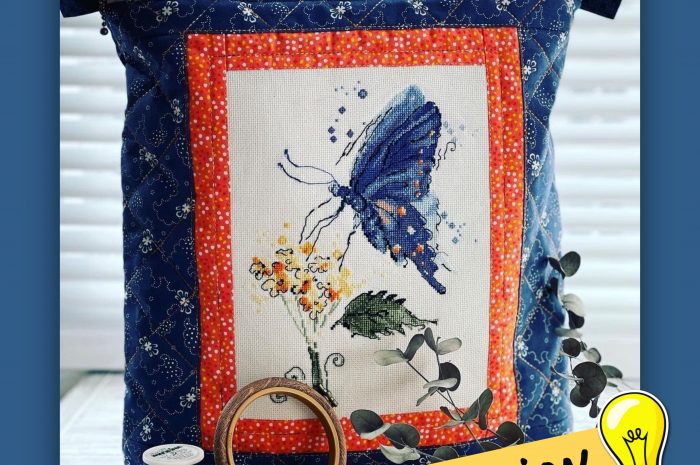 Blue butterfly pillow for inspiration