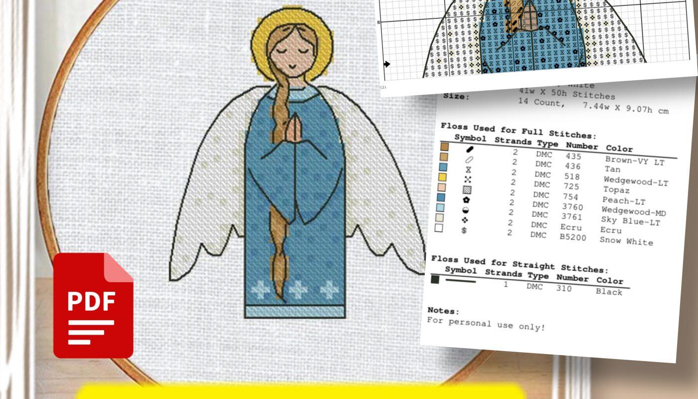 “Easter Angel” - Free Small Cross Stitch Pattern Download