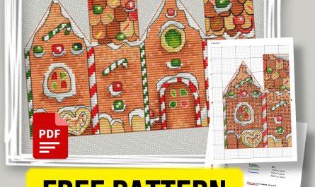 “Gingerbread House” - Free Winter Cross Stitch Pattern
