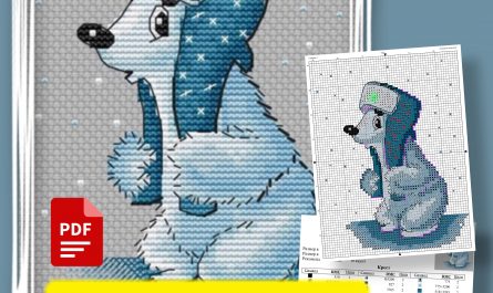 “Winter Bear” - Free Small Cross Stitch Pattern Christmas