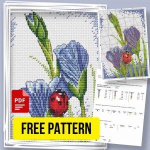 “Summer day” - Free Cross Stitch Pattern Flowers Nature