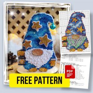 ”Magic Gnome” - Free Cross Stitch Pattern Fantasy