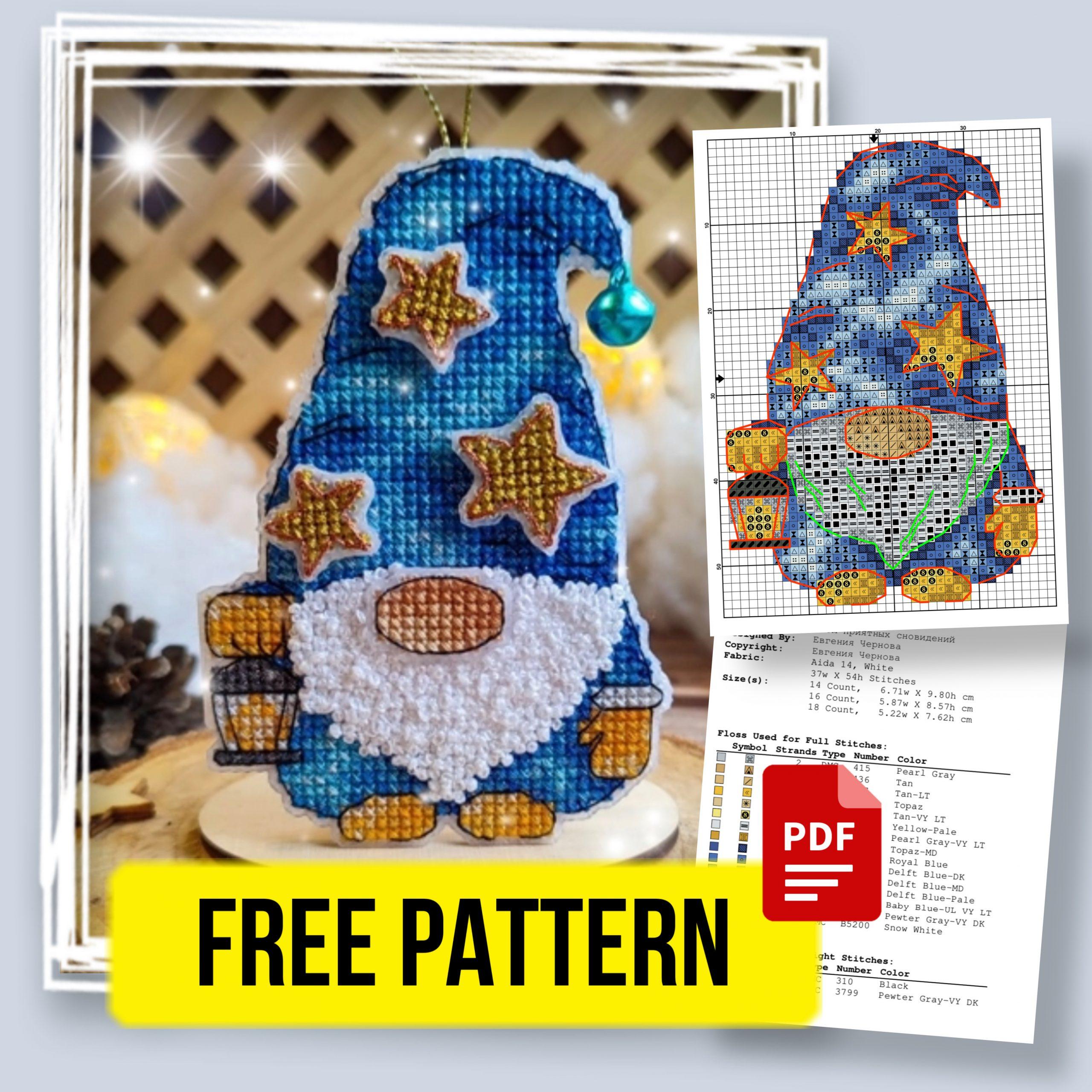  Magic Gnome Free Cross Stitch Pattern The Space Of Stitching Free Cross Stitch Patterns