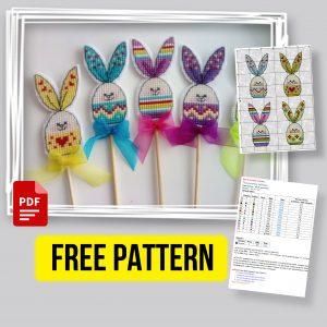 “Easter bunnies” - Free Cross Stitch Pattern for Beginners