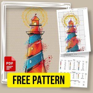 “Lighthouse” - Free Sea Cross Stitch Pattern Download