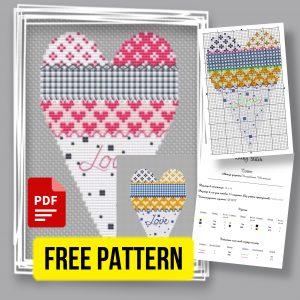 “St. Valentine’s Day Heart” - Free Cross Stitch Pattern