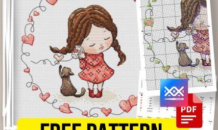 “Little Girl” - Free Cross Stitch Pattern Kids Download