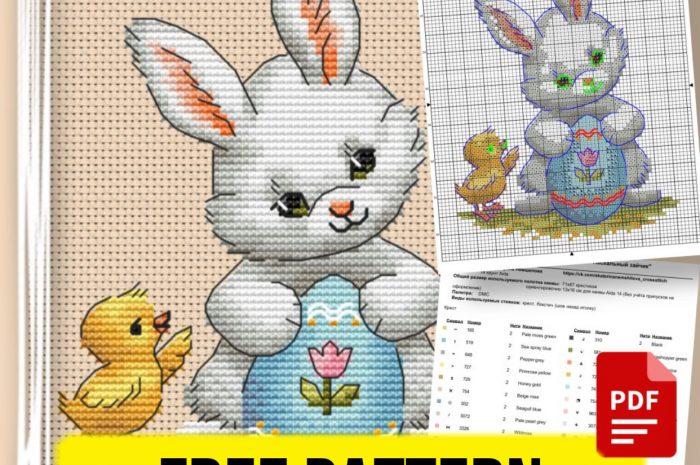 “Easter Bunny” – free cross stitch pattern