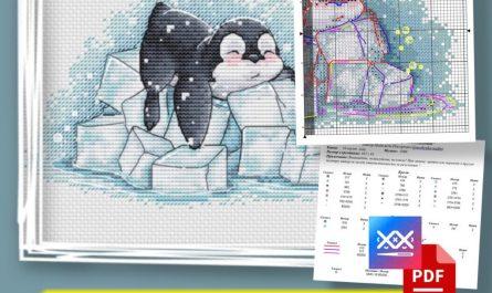 “Penguin” - Free Cross Stitch Pattern Animals Winter PDF