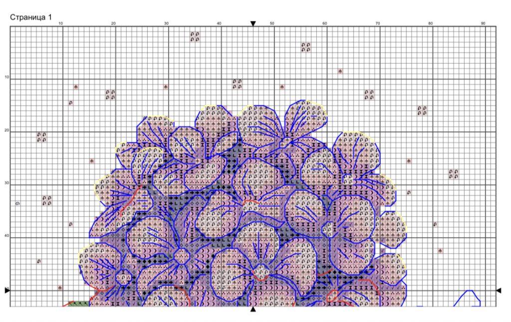 January 20 Cross Stitch Tapestry  Video Instructions and Pattern — Hello  Hydrangea