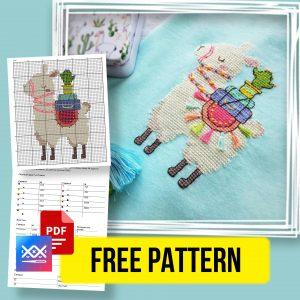 “Llama” - Free Small Easy Cross Stitch Pattern Download