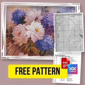 “Flowers” - Free Cross Stitch Pattern Nature Download