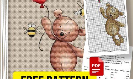 “Winnie the Pooh” - Free Cross Stitch Pattern Bear Animals