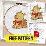 “Full Bear” - Free Baby Cross Stitch Pattern Winnie the Pooh