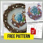 “Nest” - Free Cross Stitch Pattern Animals Nature Birds
