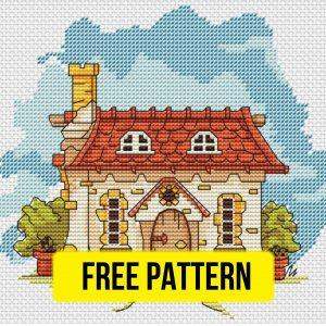 “House” - Free Small Cross Stitch Pattern Easy Download