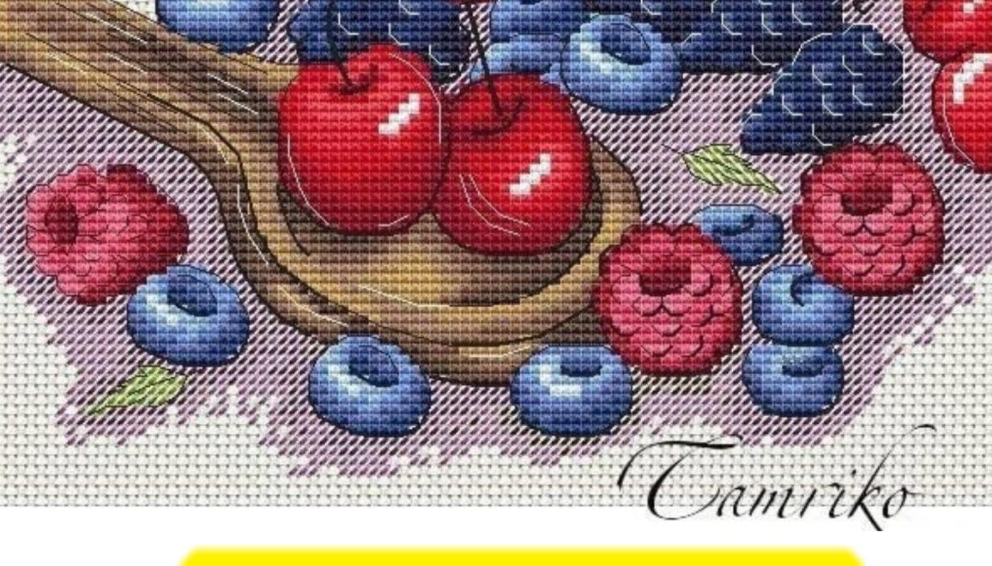 “Sweet Berries” - Free Cross Stitch Pattern Food Download
