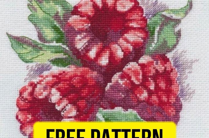 “Raspberries” – free cross stitch pattern