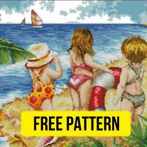 “Summer Story” - Free Cross Stitch Pattern Sea Kids
