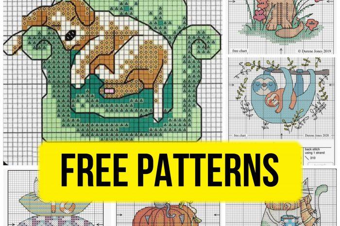 Small and easy free cross stitch patterns for beginners
