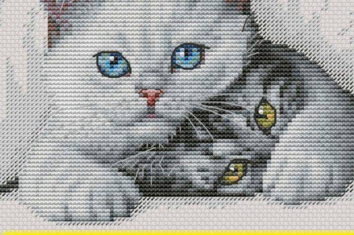 “Kittens” – free cross stitch pattern