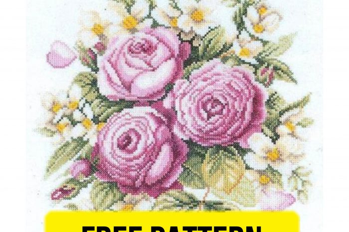 “Roses” – free cross stitch pattern