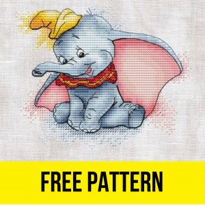 “Elephant Dambo” - Free Cross Stitch Pattern Animals