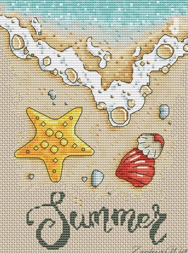  Summer Free Cross Stitch Design Sea Xstitch Needle Craft